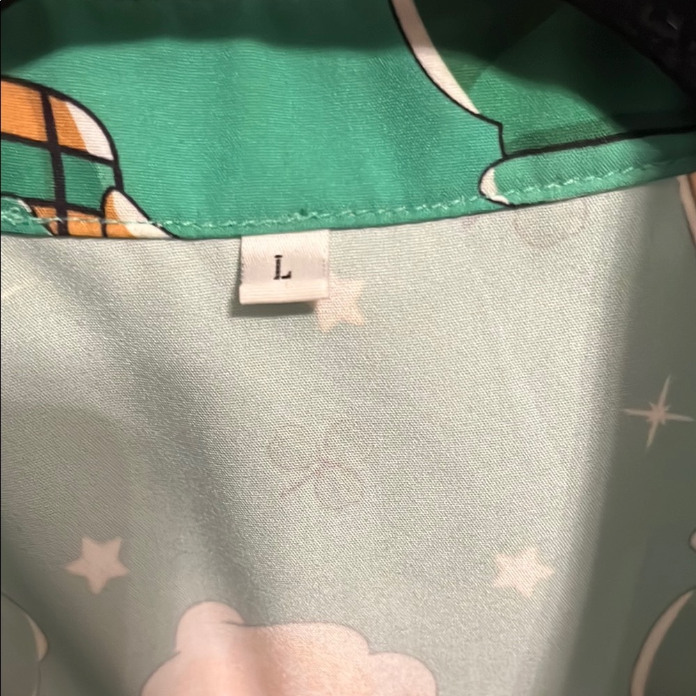 Emerald Green Casual Button Down Shirt with Beer Illustrations - Picture 2 of 3